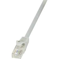 LogiLink CP2012U RJ45 Netwerkkabel, patchkabel CAT 6 U/UTP 0.25 m Grijs Snagless 1 stuk(s)