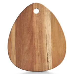 Zeller houten snijplank Druppel vormig - 26 x 30 x 2 cm - Serveerplanken - ophangoog