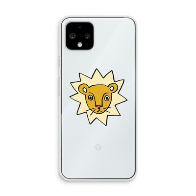 Kleine leeuw: Pixel 4 Transparant Hoesje