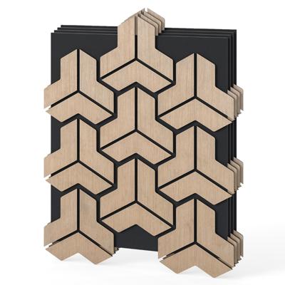 4-delige set Geluidsabsorberende Wandpanelen 83 x 65 cm Akoestische Wandpanelen