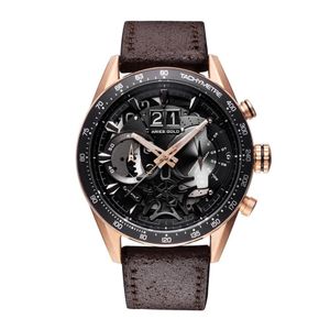 Aries Gold - "Jolter" - Herenhorloge G7008 RG-BK (Rosé Goud met Zwart)