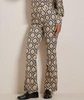 flared fit broek velvet dessin flared fit broek velvet dessin