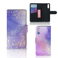 Hoesje voor Huawei P20 Watercolor Paars - thumbnail