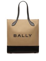 Bally Bar Keep On logo-print tote - Marron - thumbnail