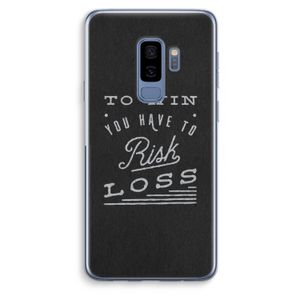 Risk loss: Samsung Galaxy S9 Plus Transparant Hoesje