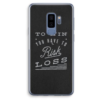 Risk loss: Samsung Galaxy S9 Plus Transparant Hoesje Risk loss: Samsung Galaxy S9 Plus Transparant Hoesje