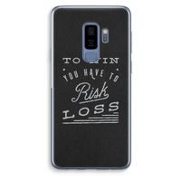 Risk loss: Samsung Galaxy S9 Plus Transparant Hoesje
