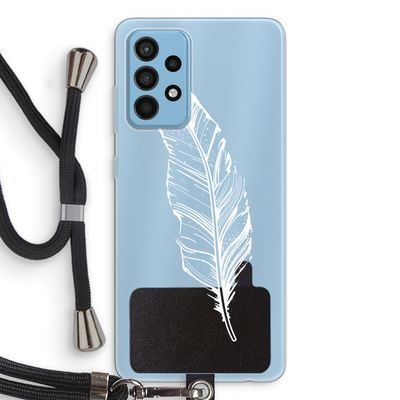 Pluim: Samsung Galaxy A52 Transparant Hoesje met koord