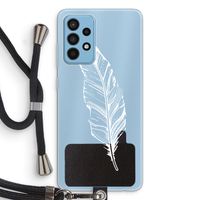 Pluim: Samsung Galaxy A52 Transparant Hoesje met koord