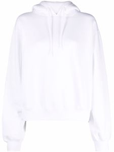 Alexander Wang hoodie à lien de resserrage - Blanc