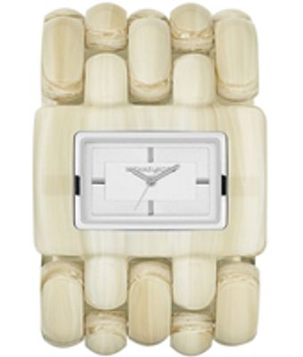 Horlogeband Michael Kors MK4261 Kunststof/Plastic Beige 47mm