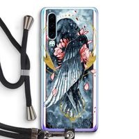 Golden Raven: Huawei P30 Transparant Hoesje met koord