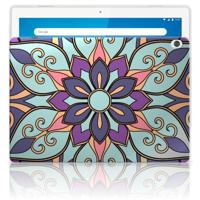 Lenovo Tab M10 | Siliconen hoesje | Purple Flower