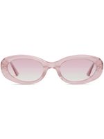 Gentle Monster lunettes de soleil à monture transparente - Rose