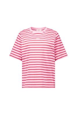 Stripe studio floor t-shirt - ruby red/ pop pink - 13689 Stripe studio floor t-shirt - ruby red/ pop pink - 13689