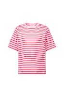 Stripe studio floor t-shirt - ruby red/ pop pink - 13689