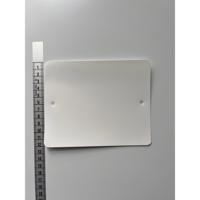 PVC labels 120x150 mm 2 gaten wit