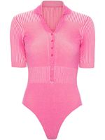 Jacquemus body Le body Yauco à col polo - Rose