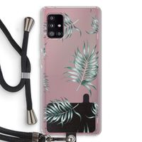 Simple leaves: Samsung Galaxy A51 5G Transparant Hoesje met koord
