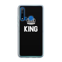 King zwart: Huawei P20 Lite (2019) Transparant Hoesje