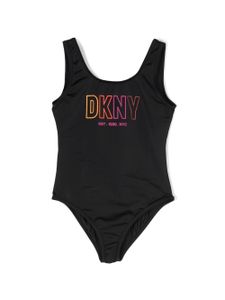 Dkny Kids maillot de bain à logo imprimé - Noir