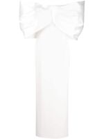 Solace London robe longue The Filippa à épaules dénudées - Blanc