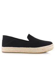 TOMS Toms - Carolina black flatform Zwart Suede Espadrilles Dames