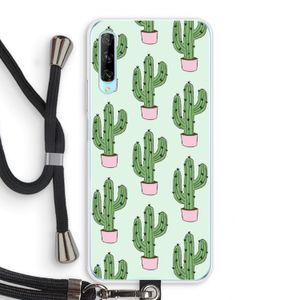 Cactus Lover: Huawei P Smart Pro Transparant Hoesje met koord