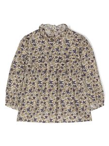 Bonpoint blouse en coton à fleurs - Tons neutres