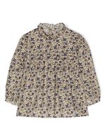 Bonpoint blouse en coton à fleurs - Tons neutres - thumbnail