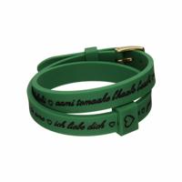 il mezzometro I LOVE YOU GOLD - BRACCIALE IN SILICONE/SILICONE BRACELET Dames armband - thumbnail