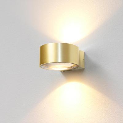 Wandlamp Artdelight Hudson 2 Lichts LED 2700K Dimbaar Geborsteld Goud