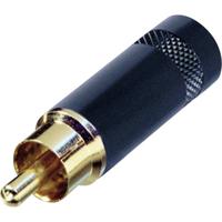 Rean AV NYS352BG Cinch-connector Stekker, recht Aantal polen: 2 Zwart 1 stuk(s)