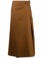 Alberta Ferretti jupe mi-longue évasée - Marron Alberta Ferretti jupe mi-longue évasée - Marron