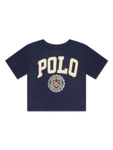 Ralph Lauren Kids t-shirt en coton à logo imprimé - Bleu