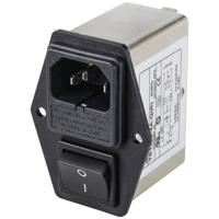 TRU COMPONENTS TC-10101524 Netfilter Met IEC-connector, Met schakelaar 250 V/AC 4 A 1.2 mH 1 stuk(s) - thumbnail