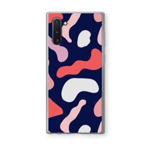 Memphis Shapes Pink: Samsung Galaxy Note 10 Transparant Hoesje