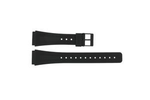 Horlogeband Casio AQ-16W-8AMQ / AQ-16W / AQ-48-1EMQ Kunststof/Plastic Zwart 18mm