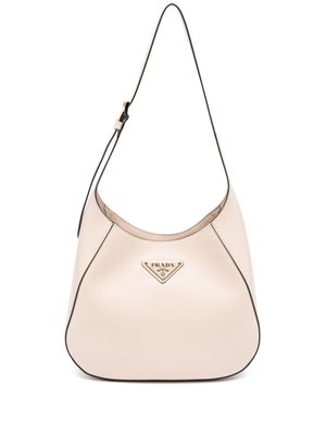 Prada sac porté épaule à logo triangle - Tons neutres
