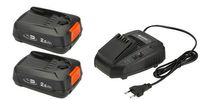 Gardena Startset P4A QC+ 2x2,5Ah Accu&apos;s - Snellader - Geschikt voor 18V Tuingereedschap