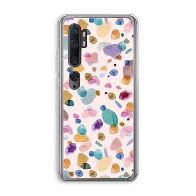 Terrazzo Memphis Pink: Xiaomi Mi Note 10 Pro Transparant Hoesje
