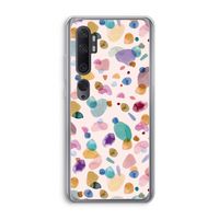 Terrazzo Memphis Pink: Xiaomi Mi Note 10 Pro Transparant Hoesje