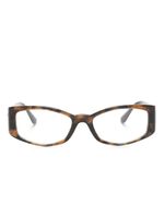 Versace Eyewear lunettes de vue à effet écailles de tortue - Marron