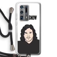 Let It Snow: Huawei P40 Pro Plus Transparant Hoesje met koord
