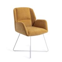 Jesper Home Eetkamerstoel 'Myoko' Cross White, kleur El Dorado