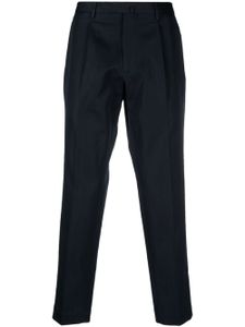 Dell'oglio pantalon chino court à détails de plis - Bleu