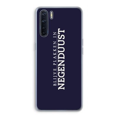 Blijve plakken in Negenduust: Oppo A91 Transparant Hoesje