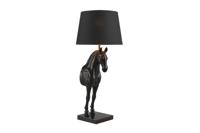 Tafellamp zwart BEAUTY 75cm horse Sculptuur zwart goud - 45665