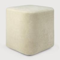 Ethnicraft Poef 'Cube' 40 x 40cm, kleur Zand