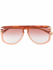 Chloé Eyewear lunettes de soleil West teintées à monture carrée - Marron